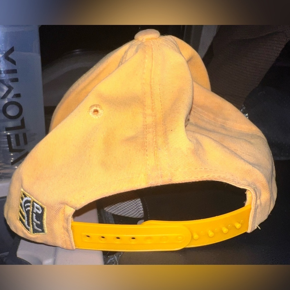 Yellow PLL Lacrosse Ajustable Baseball Cap - Picture 2 of 2